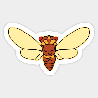 Cicada Graphic Cicada Invasion 2021 Sticker